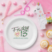 Assiettes En Carton Vendredi 13ème plaques papier (Fête)
