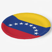 Assiettes En Carton Venezuela : drapeau patriotique vénézuélien (Angle)