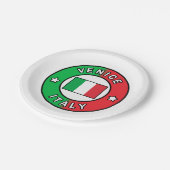 Assiettes En Carton Venise Italie (Angle)