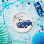 Assiettes En Carton Vente de voitures Plaques de papier (Fête)