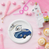 Assiettes En Carton Vente de voitures Plaques de papier (Fête)