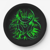 Assiettes En Carton Verdissez sur le symbole toxique de panneau (Devant)