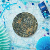 Assiettes En Carton VERDURE, ANIMAUX FORESTIERS Pheasant, Fox, Vert Fl (Fête)