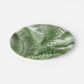 Assiettes En Carton Verdure tropicale Aquarelle Palm Tree Feuilles (Angle)