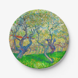Assiettes En Carton Verger en fleurs de Vincent van Gogh