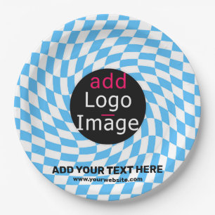 Assiettes En Carton Vérificateur professionnel personnalisé moderne bl