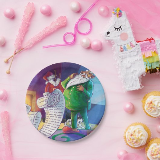 Assiettes En Carton Vérifier la peinture double (Fête)