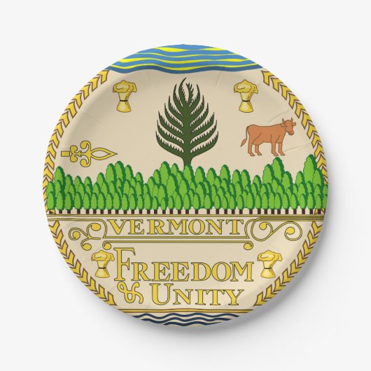 Assiettes En Carton Vermont (Devant)