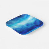 Assiettes En Carton Verre bleu (Angulaire)