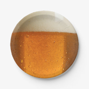 Assiettes En Carton Verre de bière