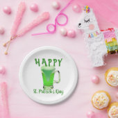 Assiettes En Carton Verre de bière verte Joyeux St. Patrick`s day Part (Fête)