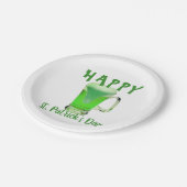 Assiettes En Carton Verre de bière verte Joyeux St. Patrick`s day Part (Angle)