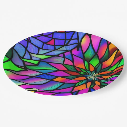 Assiettes En Carton Verre de Faux (Angle)