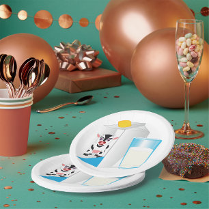 Assiettes En Carton Verre De Lait