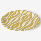 Assiettes En Carton Verre d'heure moderne du Moyen-siècle rétro Abstra (Angle)