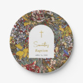 Assiettes En Carton Verre Trait Baptême Baptême Favoriser (Devant)