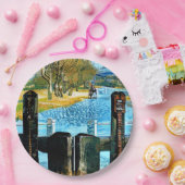 ASSIETTES EN CARTON VERROUILLAGE DE BATEAU (Fête)