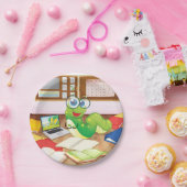 Assiettes En Carton Vers de livre en cours (Fête)