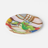Assiettes En Carton Vers de livre en cours (Angle)