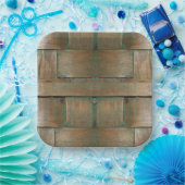 Assiettes En Carton Versé en vert (Fête)