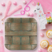 Assiettes En Carton Versé en vert (Fête)