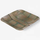 Assiettes En Carton Versé en vert (Angulaire)