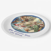 Assiettes En Carton Verset biblique (Angle)