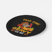 Assiettes En Carton versez un peu de gravité sur moi action de grâce p (Angle)