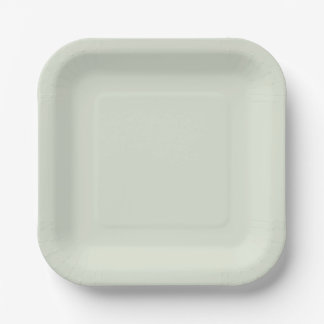 Assiettes En Carton Vert Chuchotement Uni