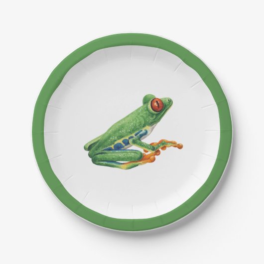 Assiettes En Carton Vert clair (Devant)