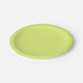 Assiettes En Carton Vert Clair (Angle)
