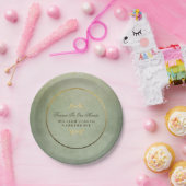 Assiettes En Carton Vert et or pour toujours dans des nos plats de (Fête)