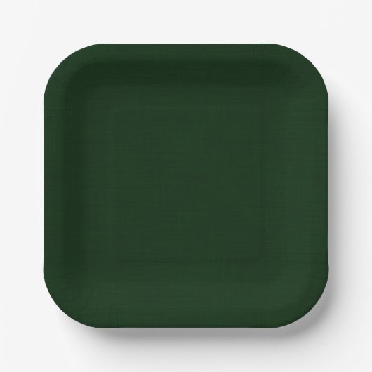 Assiettes En Carton Vert foncé texturé (Recto)