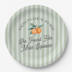 Assiettes En Carton Vert Mignon Principal Agrume Baby Shower Mariage