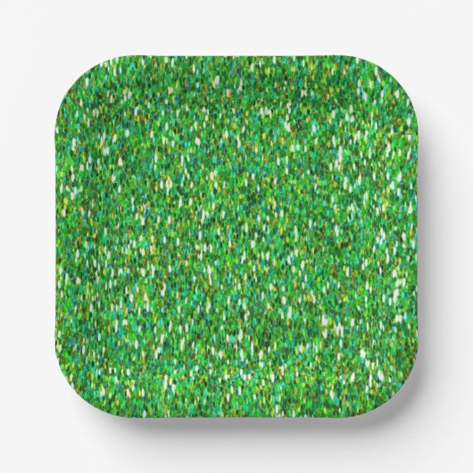 Assiettes En Carton Vert Noël (Recto)