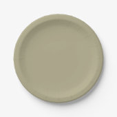 Assiettes En Carton Vert sage (Devant)