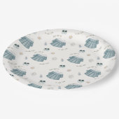 Assiettes En Carton Vêtements Boho minimaux mignons Baby shower Motif (Angle)