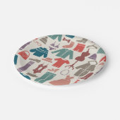 Assiettes En Carton Vêtements Icônes Plaques de papier (Angle)