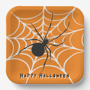 Assiettes En Carton Veuve noire sur Spider Web