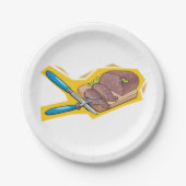 Assiettes En Carton Viande (Devant)