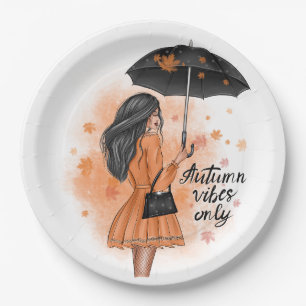 Assiettes En Carton Vibes Automne Seulement Automne Fashion Girl