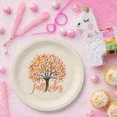 Assiettes En Carton Vibes d'automne - Cosy Fall Tree (Fête)