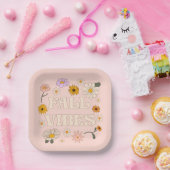 Assiettes En Carton Vibes de automne roses (Fête)