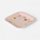 Assiettes En Carton Vibes de automne roses (Angulaire)