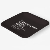 Assiettes En Carton Vibes de graduation seulement Plaque en papier (Angulaire)