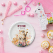 Assiettes En Carton Vibes de printemps Chat - fête d'anniversaire - (Fête)