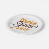 Assiettes En Carton Vibes d'épices citrouilles (Angle)