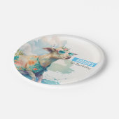 Assiettes En Carton Vibes d'été Chèvre - fête d'anniversaire - (Angle)