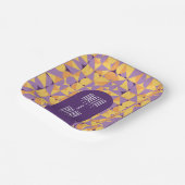 Assiettes En Carton Vibes rétro géométriques mariage d'automne (Angulaire)