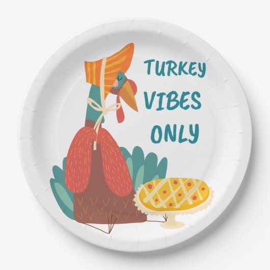 Assiettes En Carton Vibes Turquie uniquement Plaque en papier (Devant)
